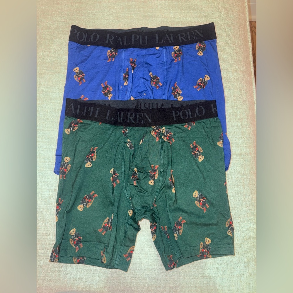 Polo Ralph Lauren Polo Bear Print Cotton Blend Boxer Briefs